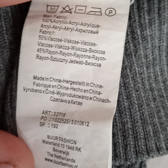 Yest designer blue patterned sweater size 10 - Picture 8 of 8